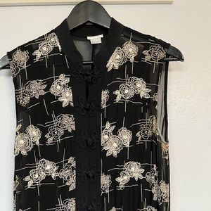 Long Cheongsam inspired dress